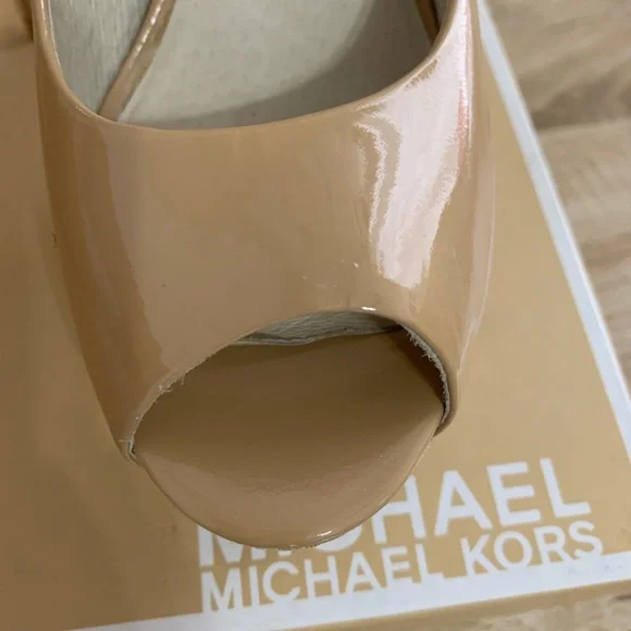 Michael Kors Nude Peep Toe Heels - Picture 3 of 10